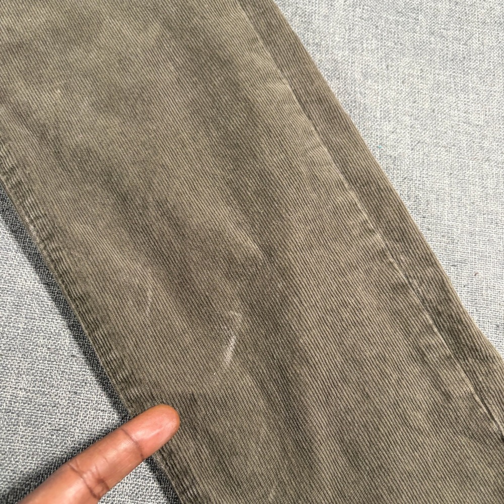 Brooks Brothers Corduroy Pants Mens 33x32 Brown Slim Fit 5-Pocket Trousers - Picture 8 of 9